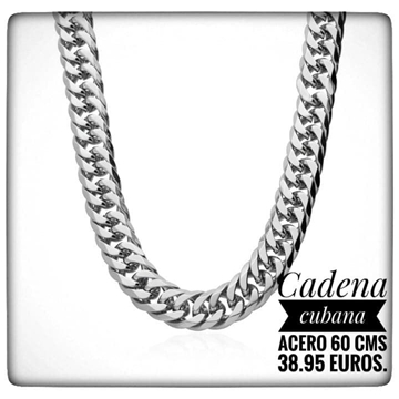 Cadena cubana biselada - Imagen 1