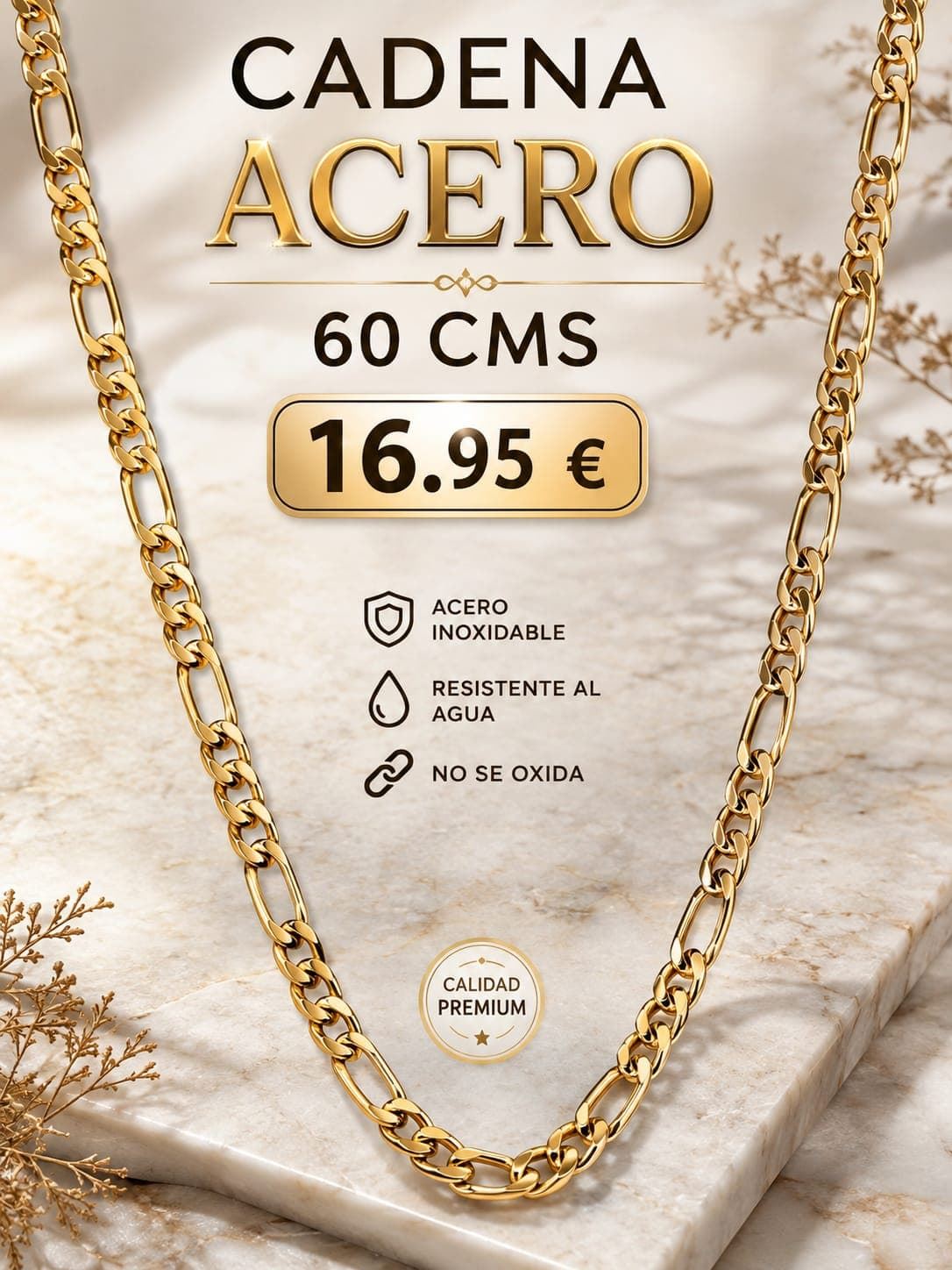 Cadena de acero Eslabones - Imagen 1