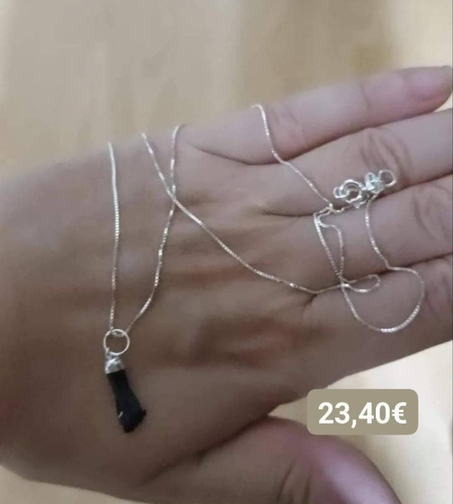 Cadena plata con puño protector o higa - Imagen 1