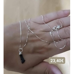 Cadena plata con puño protector o higa - Imagen 1