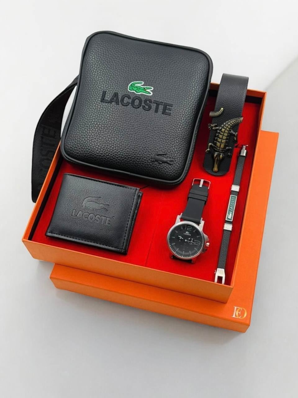 Caja complementos bandolera pulsera, cartera y reloj Lacoste - Imagen 2