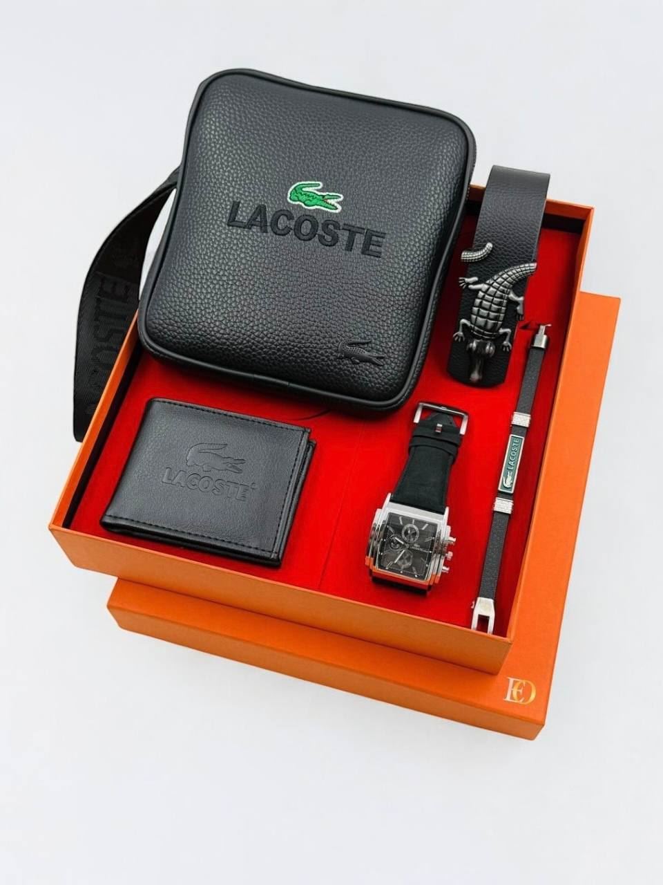 Caja complementos bandolera pulsera, cartera y reloj Lacoste - Imagen 3