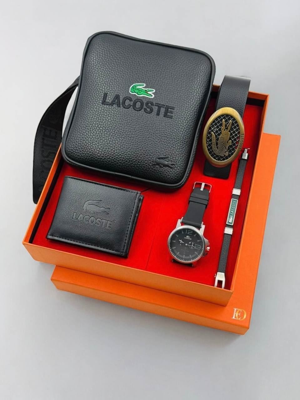 Caja complementos bandolera pulsera, cartera y reloj Lacoste - Imagen 4