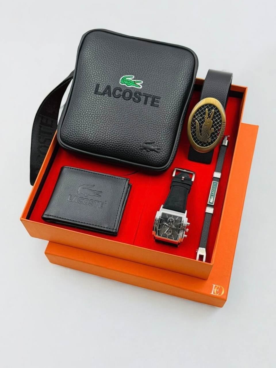 Caja complementos bandolera pulsera, cartera y reloj Lacoste - Imagen 5