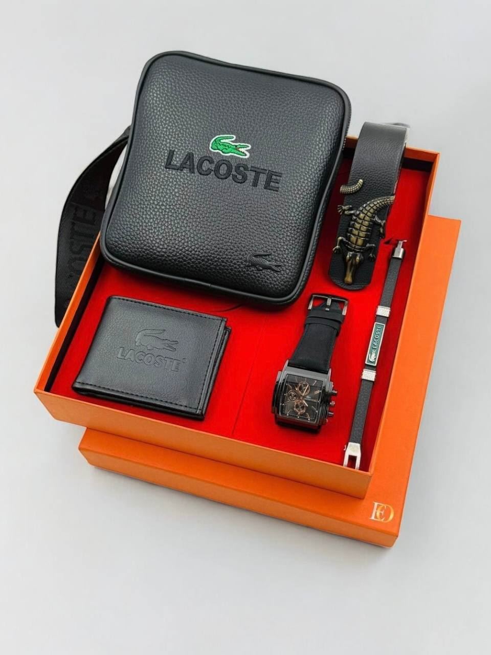 Caja complementos bandolera pulsera, cartera y reloj Lacoste - Imagen 9