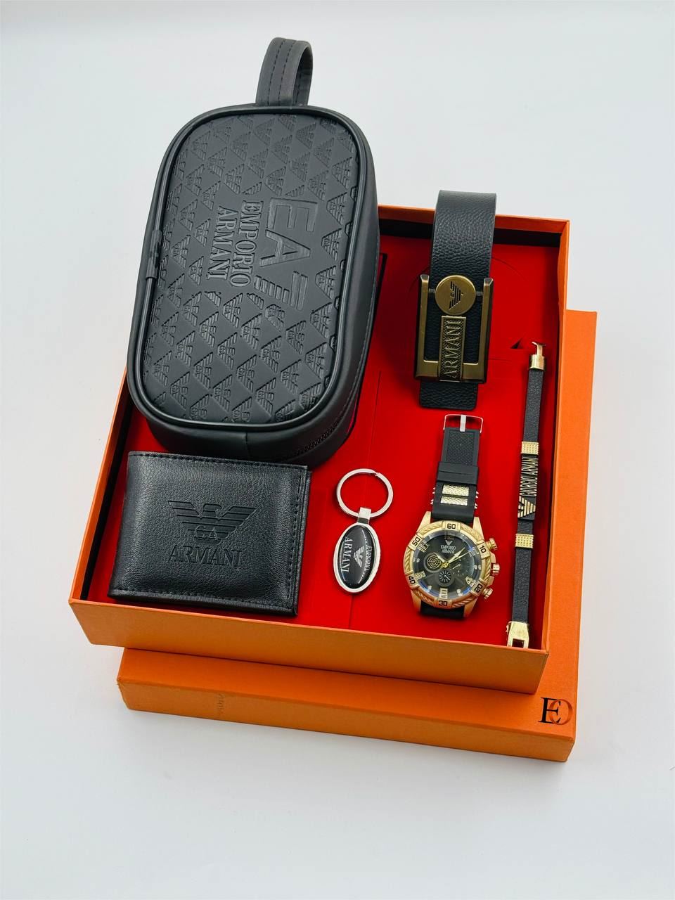 Caja regalo complementos neceser , reloj Emporio Armani - Imagen 6
