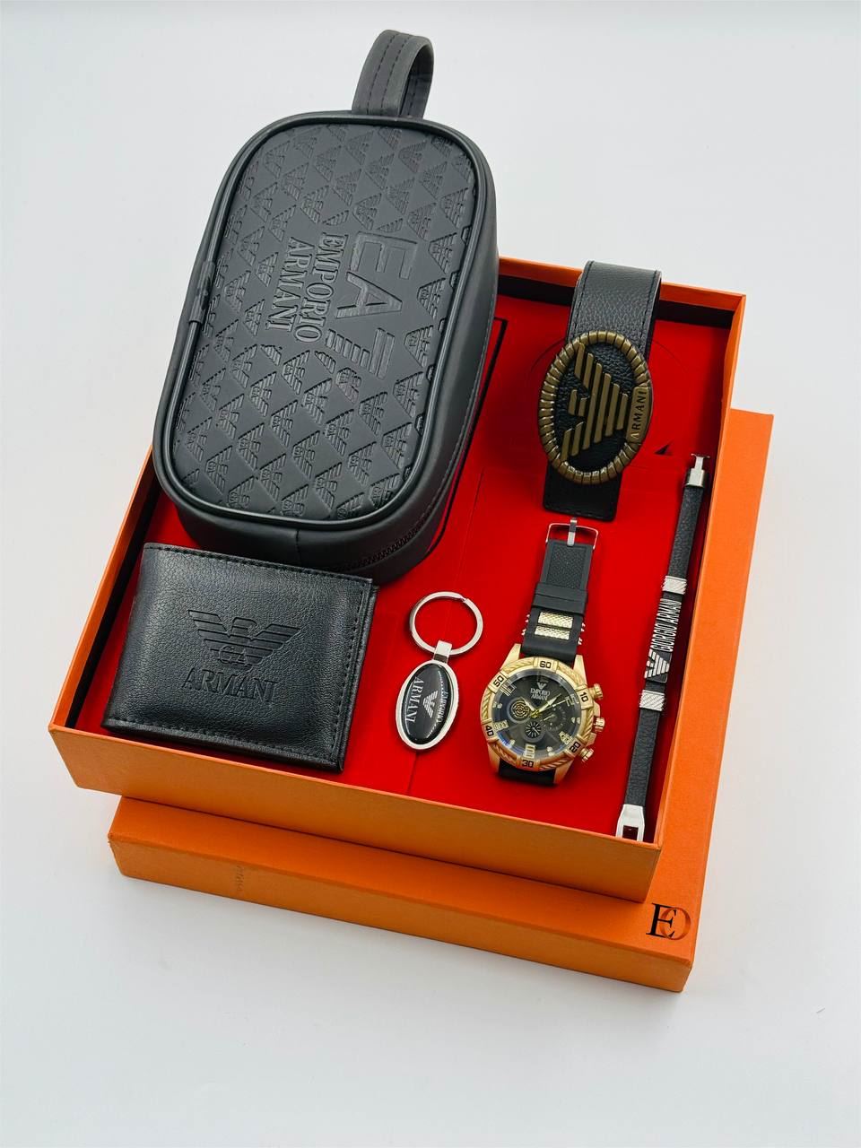Caja regalo complementos neceser , reloj Emporio Armani - Imagen 8