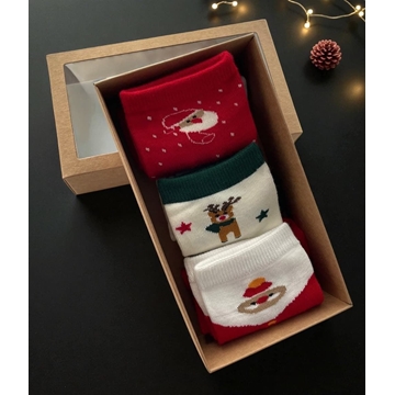Cajita calcetines navideños - Imagen 1