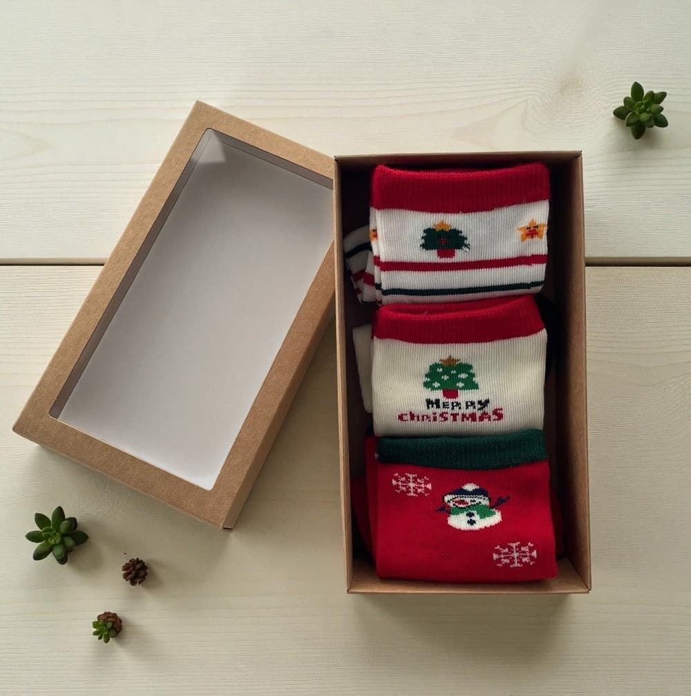 Cajita calcetines navideños - Imagen 3