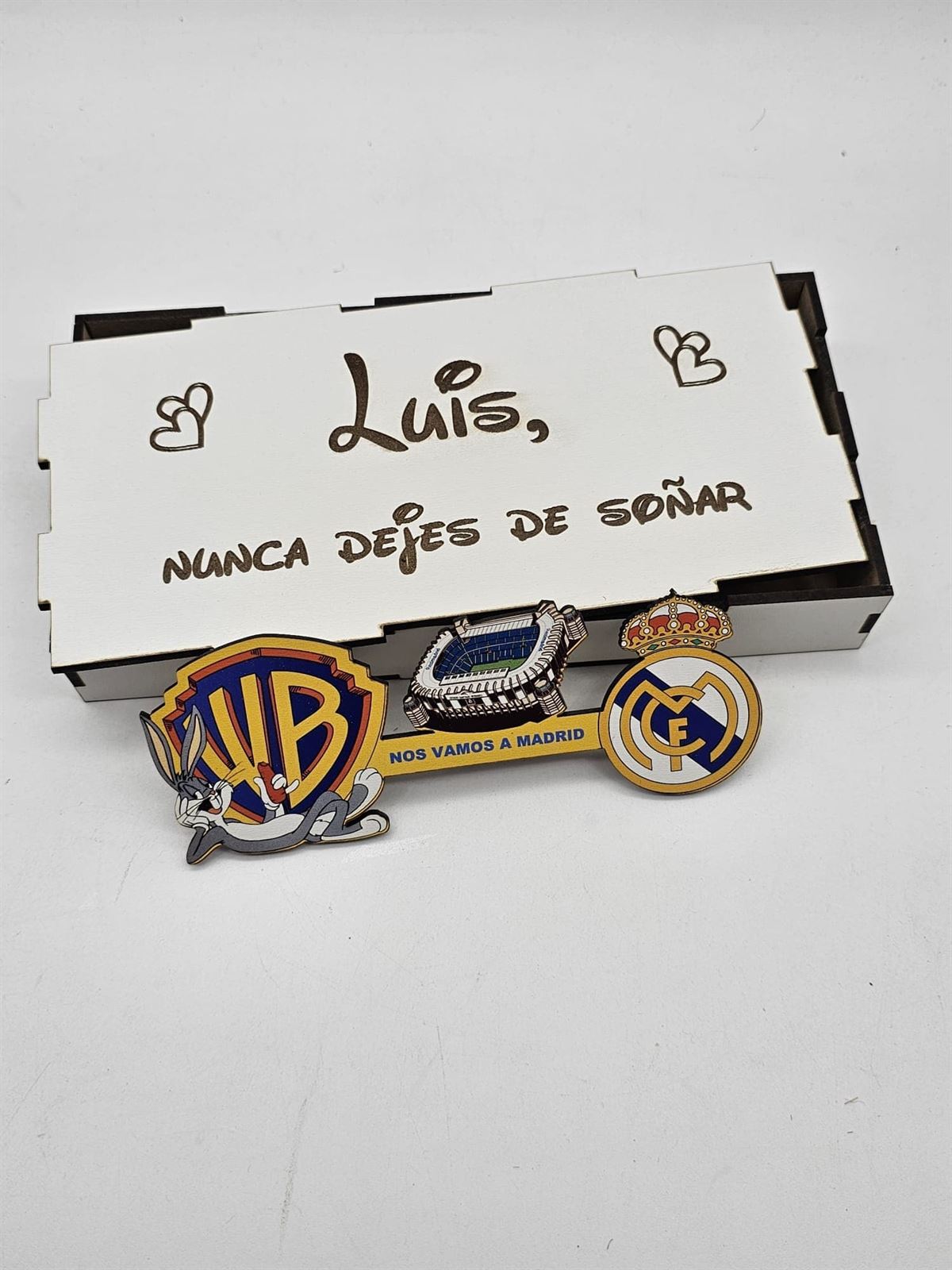 Cajita con mensaje personalizado Real Madrid - Imagen 2