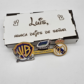Cajita con mensaje personalizado Real Madrid - Imagen 2