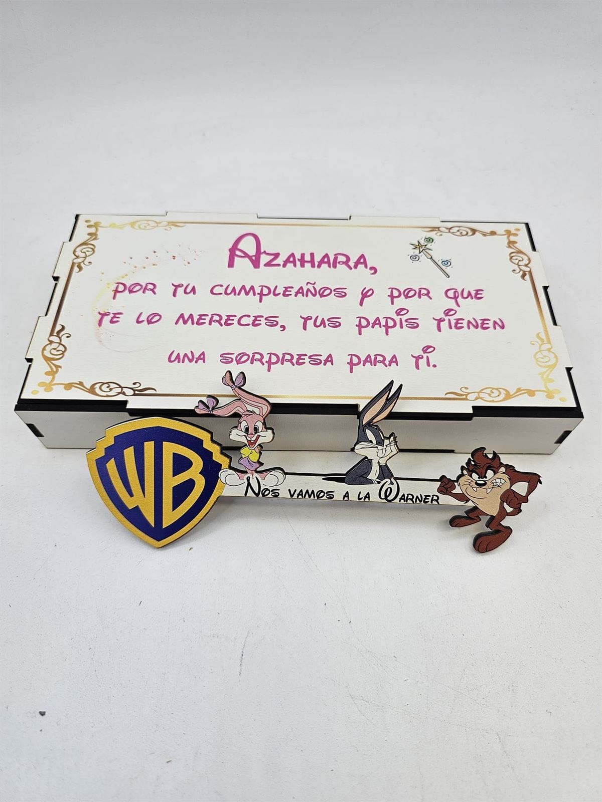 Cajita con mensaje personalizado Warner Bros - Imagen 1