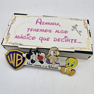 Cajita con mensaje personalizado Warner Bros - Imagen 2