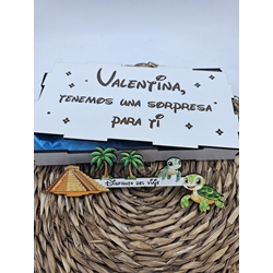 Cajita de madera personalizada nos vamos de viaje - Imagen 1