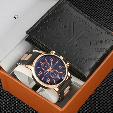 Cajita regalo reloj y cartera Calvin Klein - Imagen 1