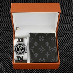 Cajita regalo reloj y cartera Louis Vuitton - Imagen 1