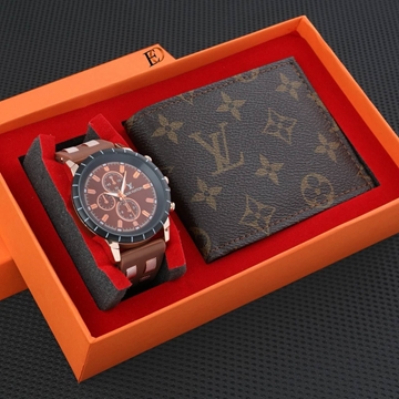 Cajita regalo reloj y cartera Louis vuitton - Imagen 1