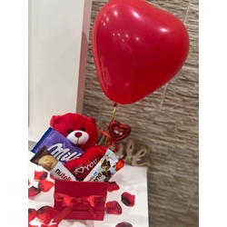 Cajita san Valentín con osito - Imagen 1