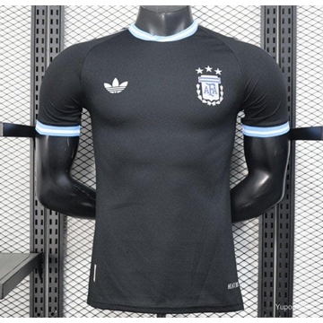Camiseta Argentina 2025  Black with Sky Blue Trim - Imagen 1