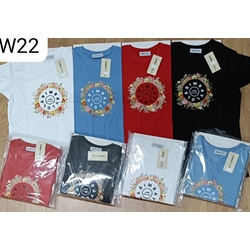 Camiseta círculo bimba con flores - Imagen 1