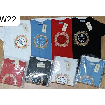 Camiseta círculo bimba con flores - Imagen 1