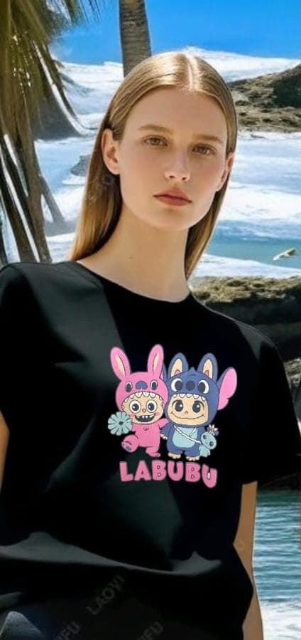 Camiseta Labubu niña y mujer - Imagen 1