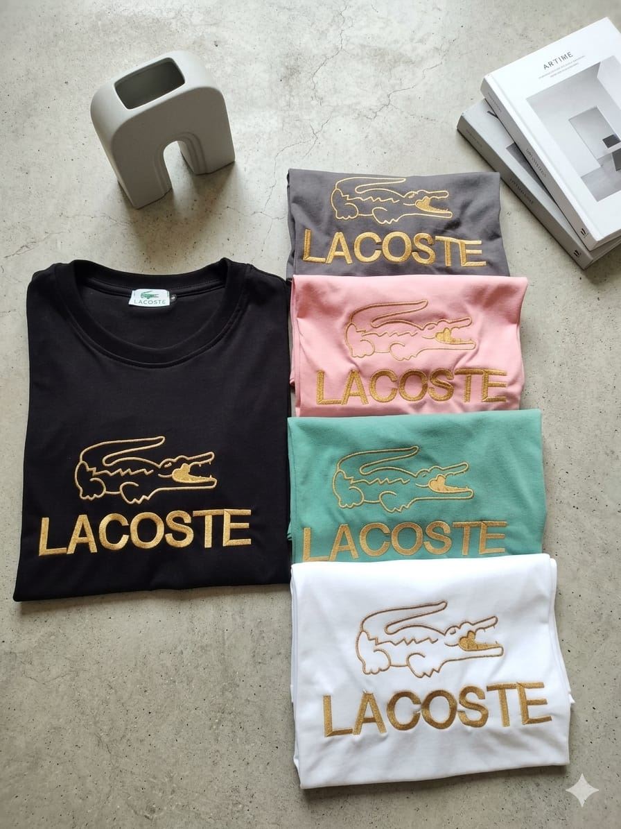 Camiseta Lacoste bordada - Imagen 1