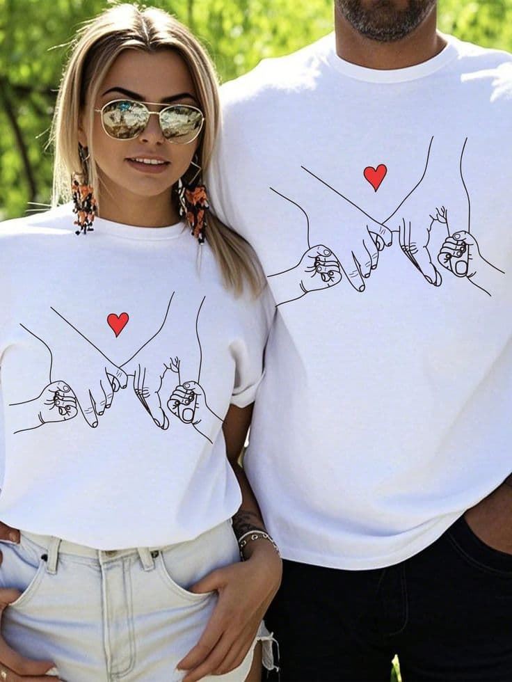 Camiseta para parejas, san Valentín - Imagen 2