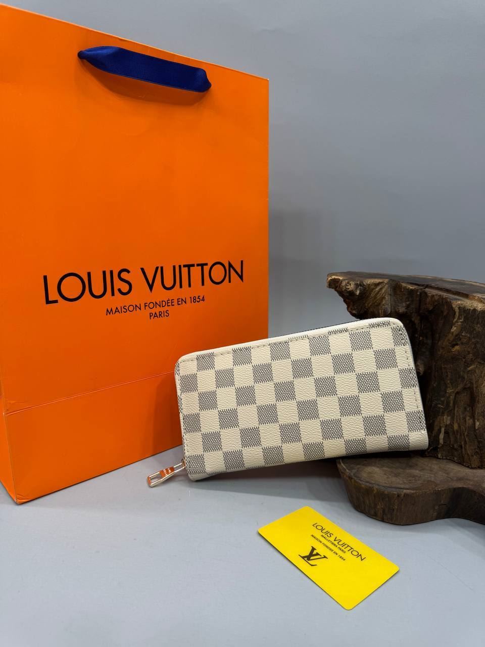 Cartera larga de lona Damier Louis Vuitton - Imagen 1