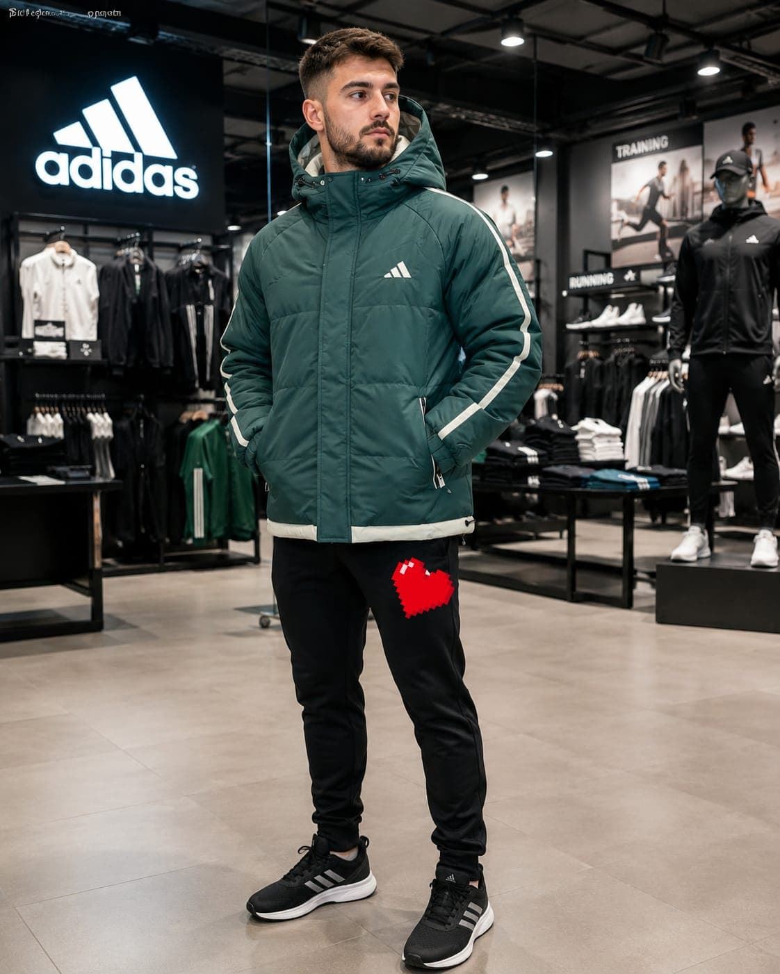 Cazadora Adidas verde - Imagen 1