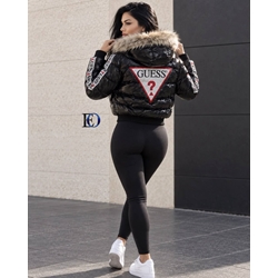Cazadora plumas brillante Guess mujer - Imagen 2