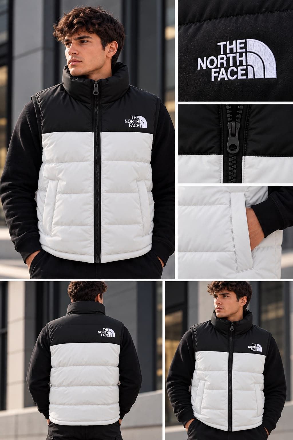 Chaleco North Face bicolor - Imagen 1