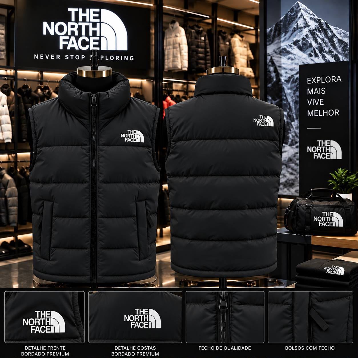 Chaleco plumón North Face - Imagen 1