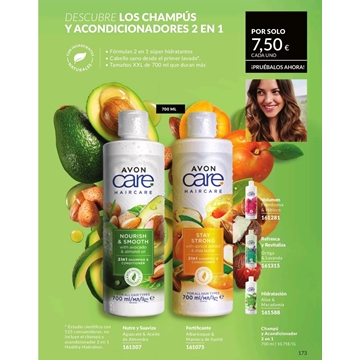 Champú y acondicionador 2 en 1 healthy hydration Avon care - Imagen 1