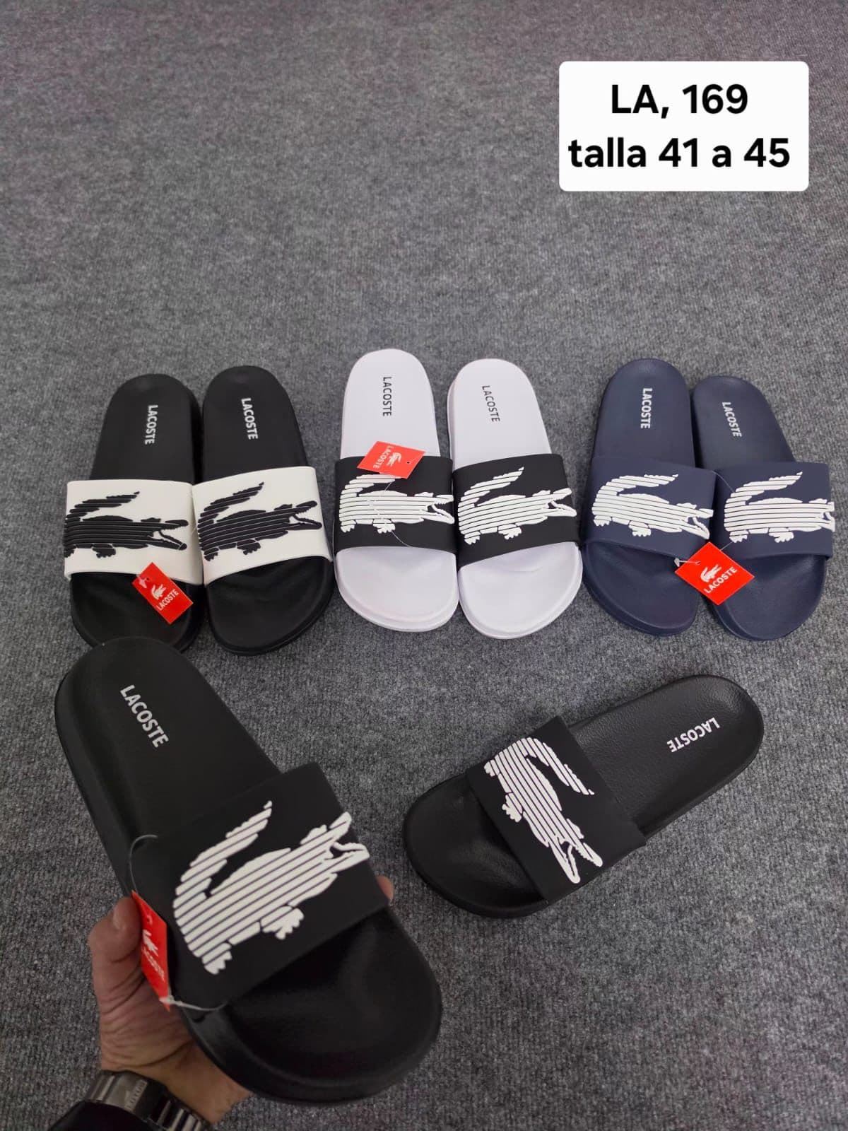 Chanclas  de playa Lacoste hombre y mujer - Imagen 1