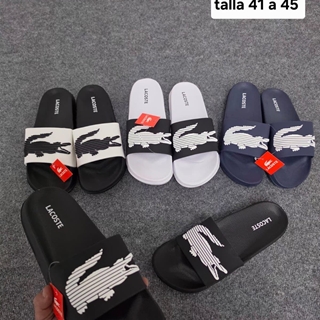 Chanclas  de playa Lacoste hombre y mujer - Imagen 1