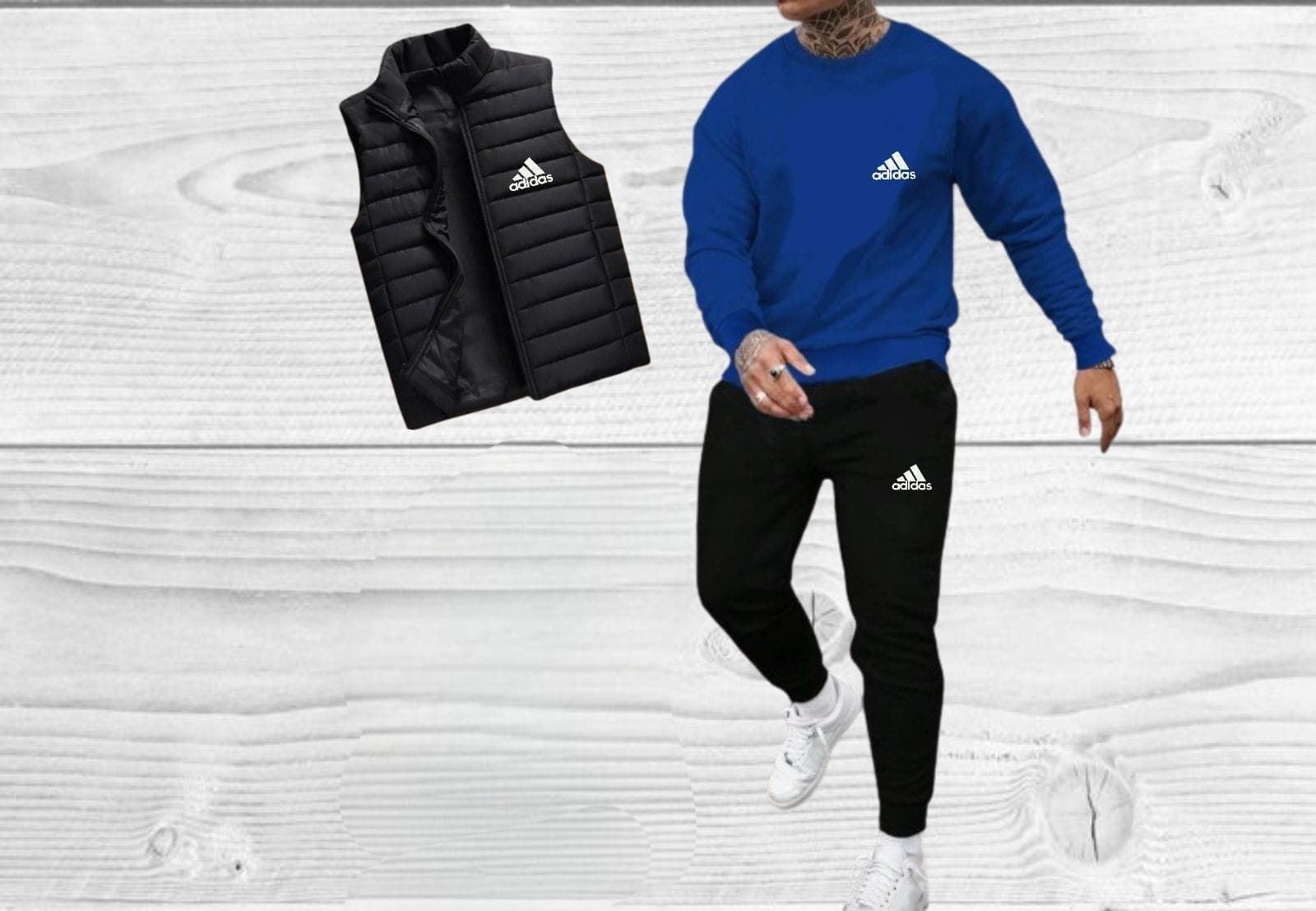Chándal Adidas y chaleco a juego - Imagen 1