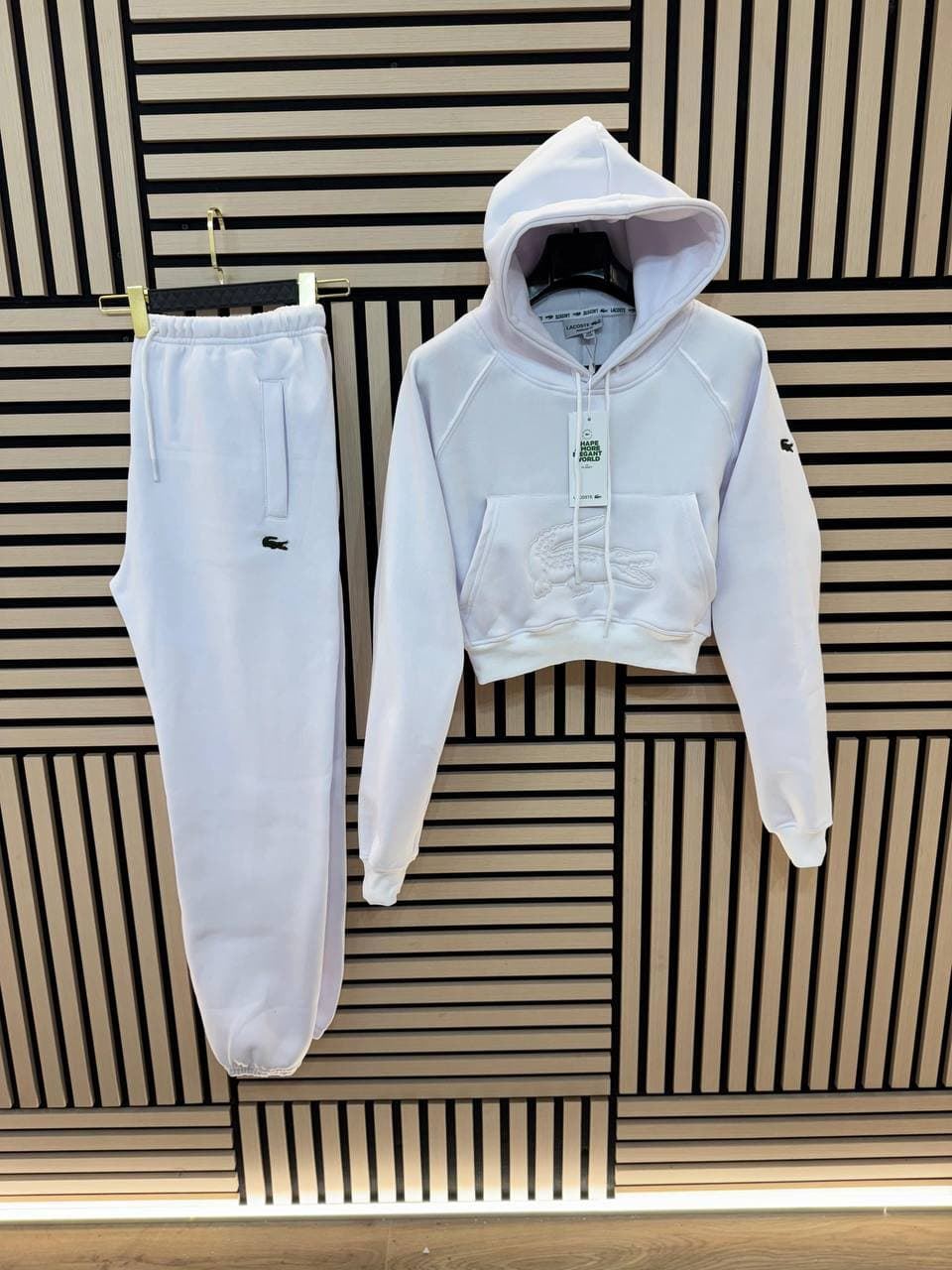 Chándal Lacoste relieve sudadera corta - Imagen 6