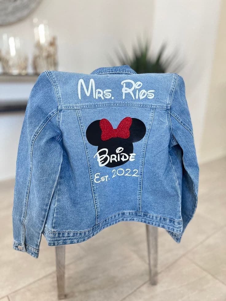 Chaqueta vaquera personalizada Minnie Mousse - Imagen 1