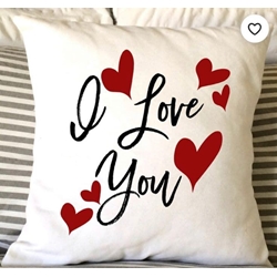 Cojín personalizado calendario San Valentín - Imagen 1