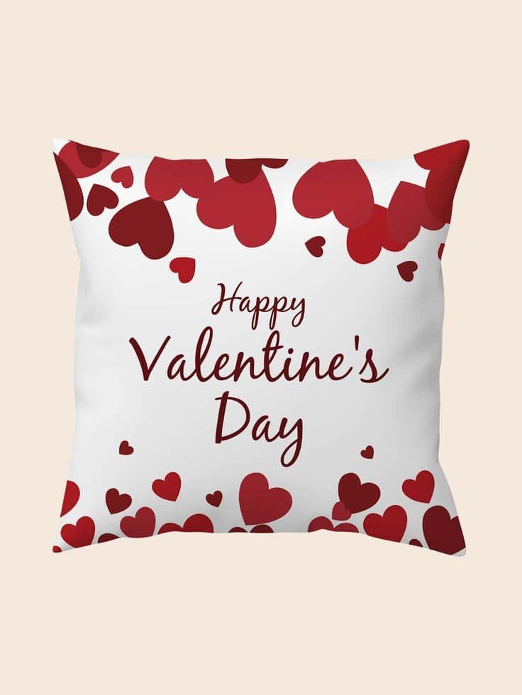 Cojín personalizado feliz día de San valentin - Imagen 1