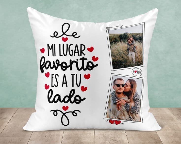 Cojín personalizado para novios Boda - Imagen 1