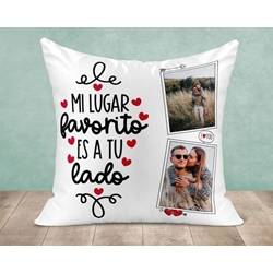 Cojín personalizado para novios Boda - Imagen 1
