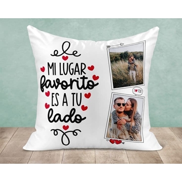 Cojín personalizado para novios Boda - Imagen 1