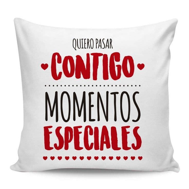 Cojín personalizado San Valentín momentos especiales - Imagen 1