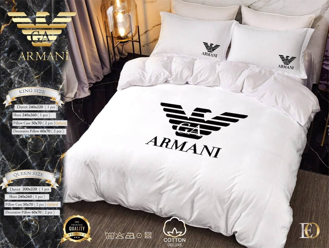 Colcha de cama y sábanas Armani - Imagen 2