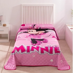 Colcha infantil Mickey y Minnie mousse - Imagen 2
