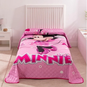 Colcha infantil Mickey y Minnie mousse - Imagen 2