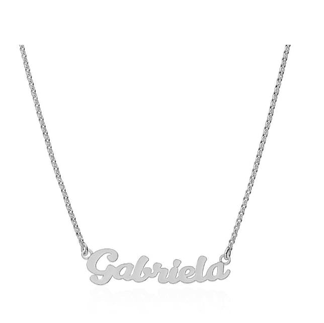 Colgante con nombre personalizado plata - Imagen 1