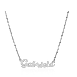 Colgante con nombre personalizado plata - Imagen 1